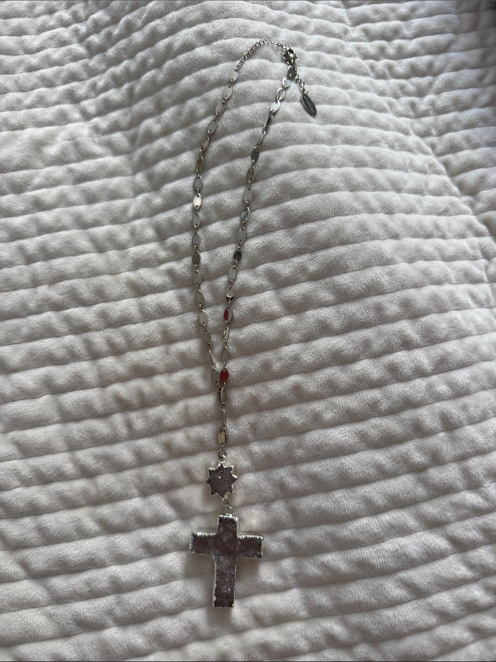 Alexa Rae Silver Cross Pendant Necklace